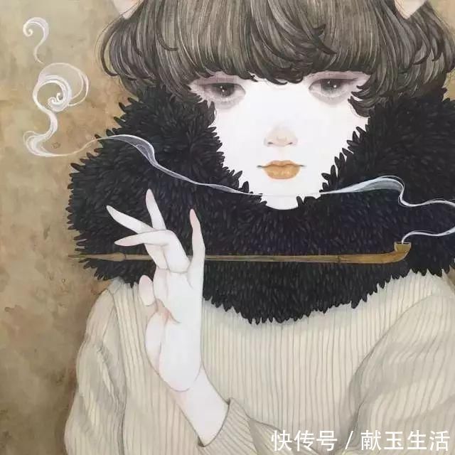 铅笔#她的铅笔插画,画出每个女孩的心声,美到让人陶醉~