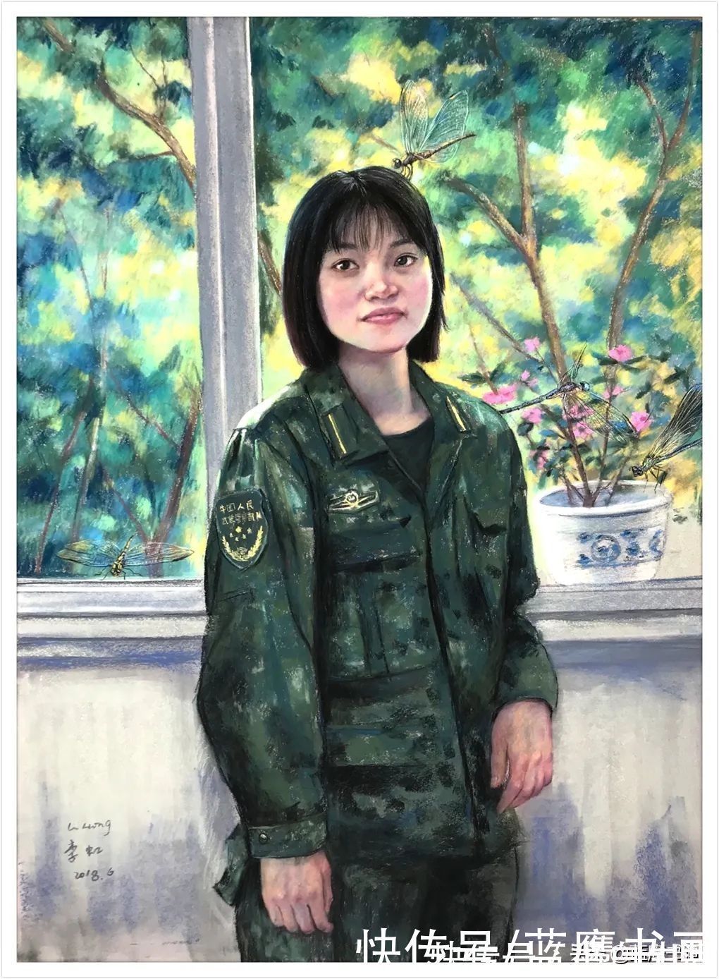 李虹$女画家李虹的绘画作品,让大家感受到了,她不俗的绘画天赋