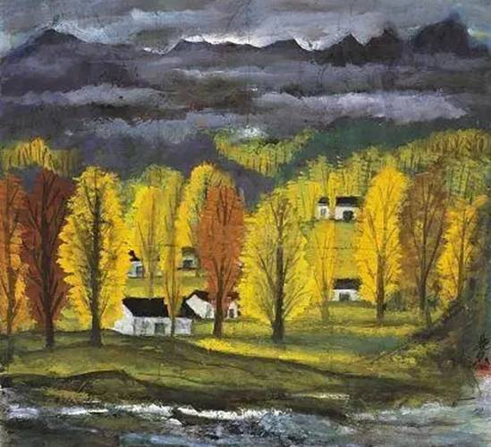 画幅$这两位大师笔下的秋色,梦幻迷离,思念无限