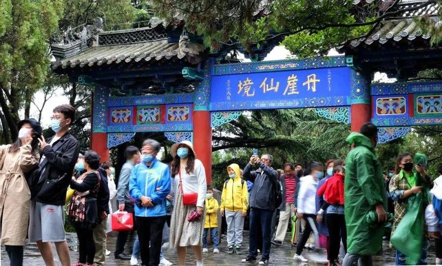 景区|天青色等烟雨，蓬莱阁景区宛如一幅唯美飘逸的水墨画