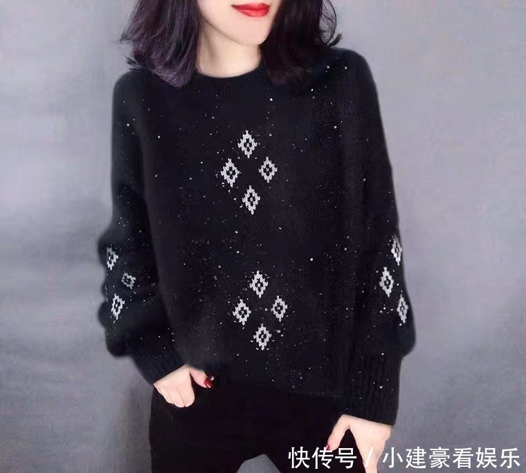 洋气|复古印花毛衣人人有,搭配出彩才洋气,分分钟美翻回头率