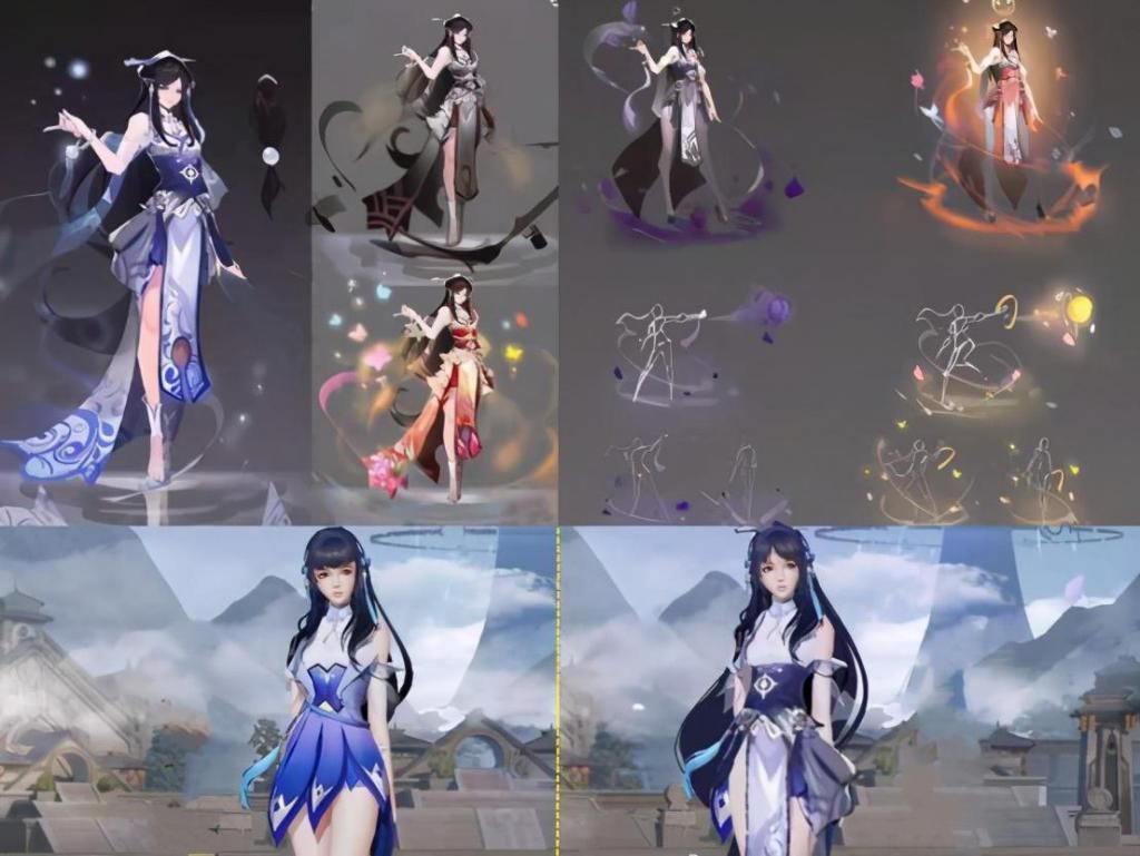 西施|李白典藏别想了，四美皮肤突袭，西施三形态传说，962点券给FMVP