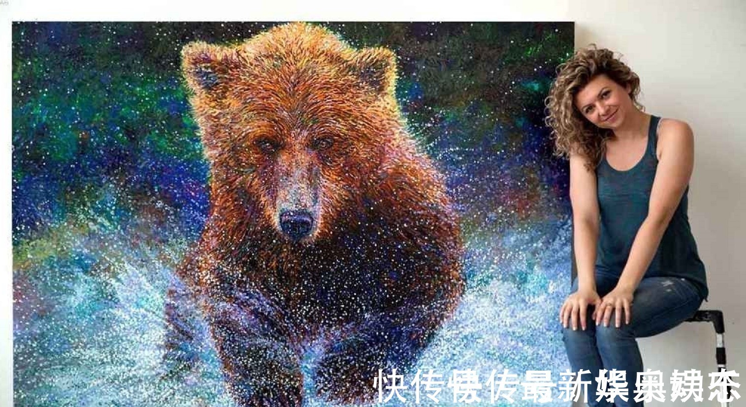 斯科特!扔掉画笔,用手指玩转色彩——美女画家艾里斯神奇的指上绘画