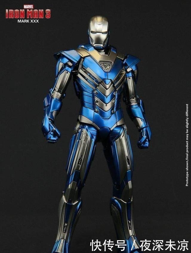 马克|钢铁侠蓝色战衣你见过吗马克30,银蓝色战甲,究极蓝钢,超帅