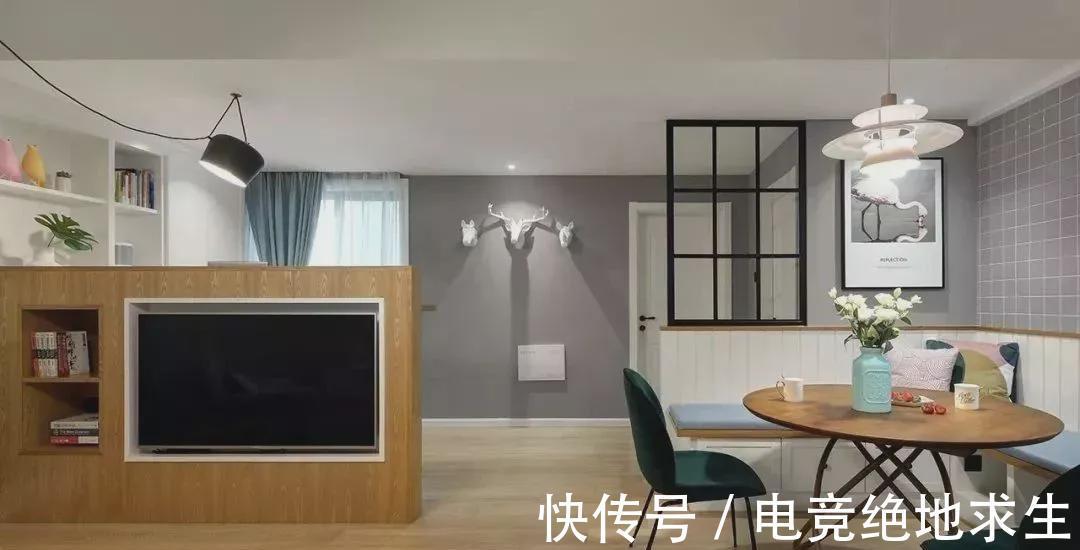 餐厅|这套新房真有创意,客厅改主卧,电视背景墙后面设吧台!