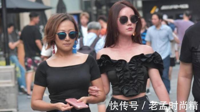 时尚 时尚街拍:小露怡情大露性感! 一字肩上衣显瘦撩人样样在行!