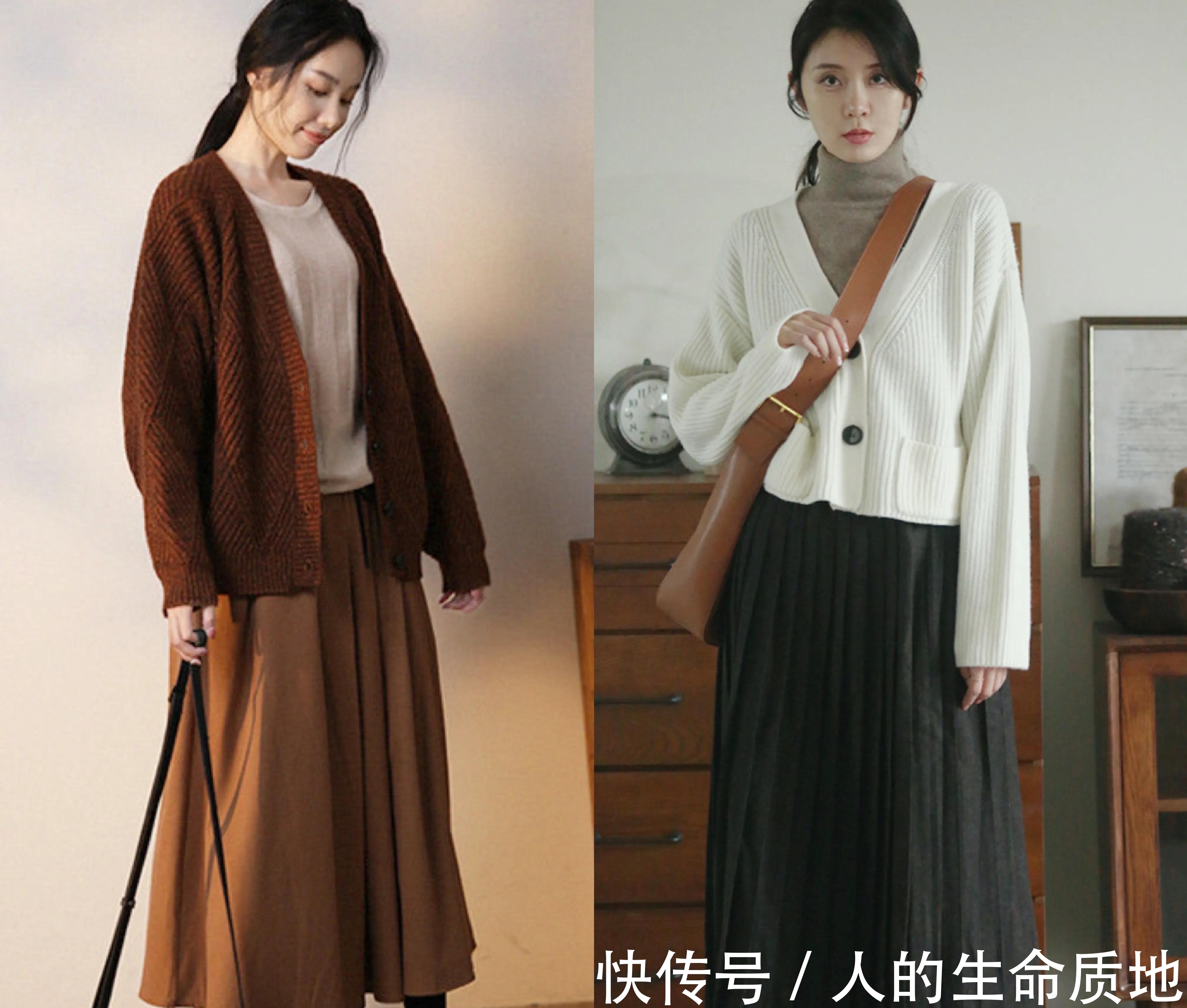 清新 40女人穿搭别太老气，深秋这几套够了，清新减龄，气质美爆表