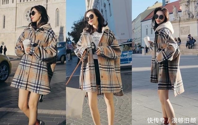 今年最火的“彩色”格子大衣,超级好看,时髦的人早就穿上了!