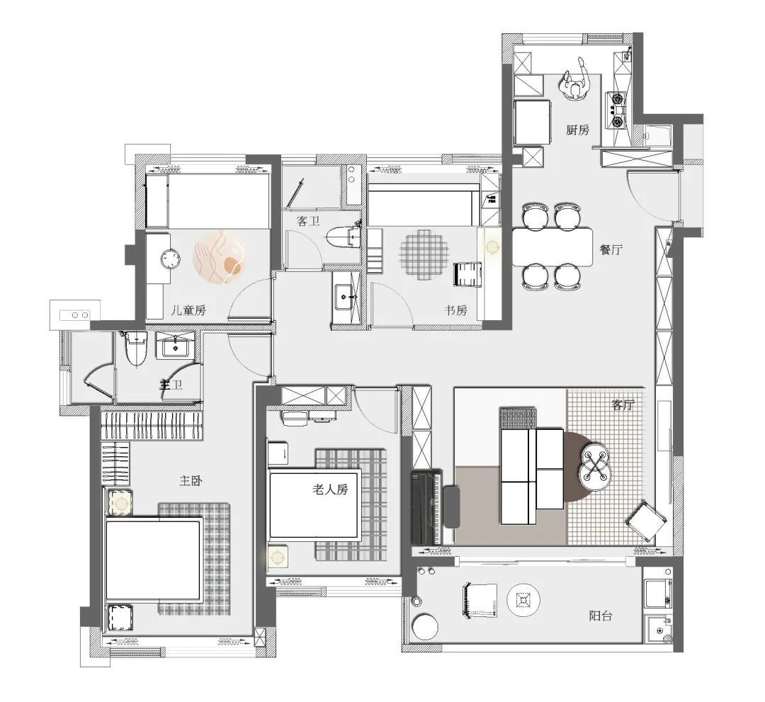 典雅|125㎡现代轻奢，典雅怀旧、精致华丽，生活很有仪式感