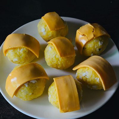 芝士土豆沙拉饭团