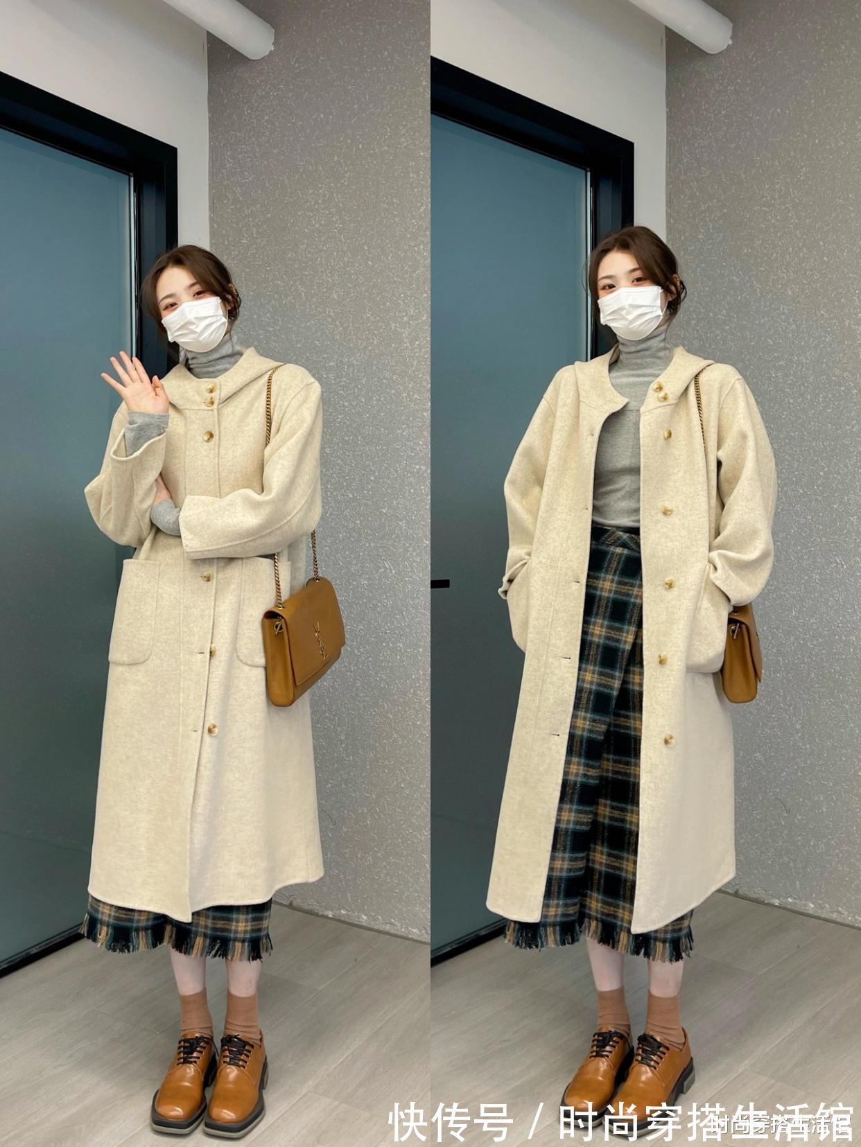 版型|女人再懒,穿大衣也别配打底裤,今年流行这样穿,时髦显瘦又高级