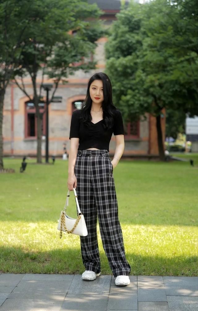 组合|短上衣+阔腿裤,今夏王炸组合好看到尖叫
