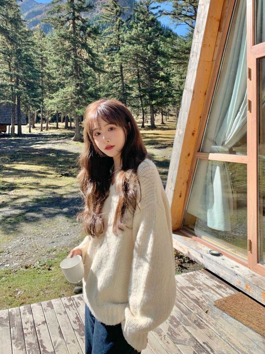 大衣 寒冬的毛衣依旧温柔,搭配大衣、羽绒服照样好看有气质