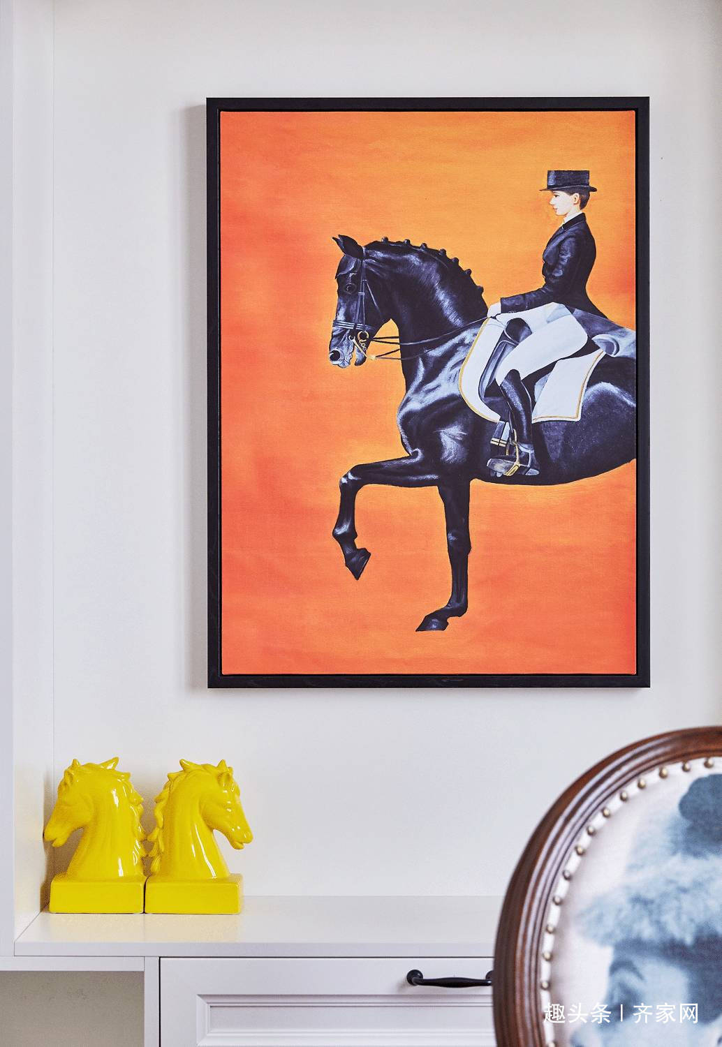 茶几|125㎡美式风，从茶几小景到装饰画，独有一番自然和自由的风味