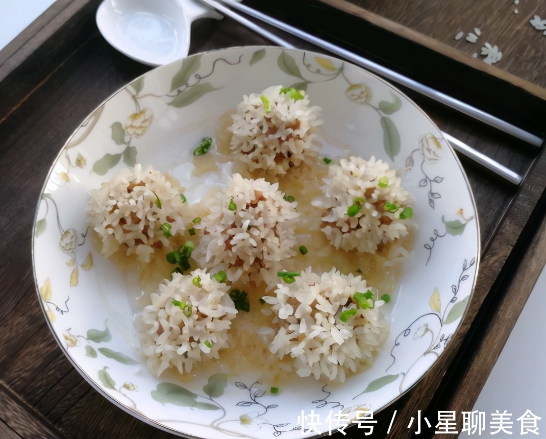 肉香|米饭和肉搭配做成小丸子,一口一个,香气四溢
