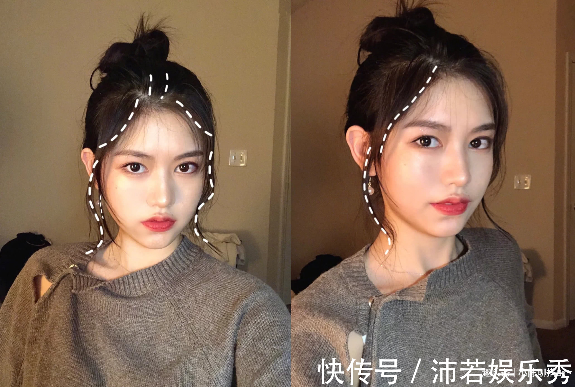 扎丸子头 因“廉价感”的发型?拉低了多少漂亮女孩的颜值