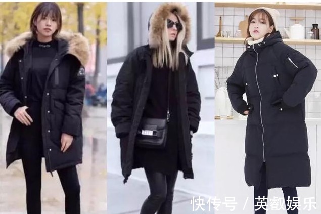 羽绒服 中长款的黑色羽绒服搭配什么样的衣服才好看,40岁的女人更年轻