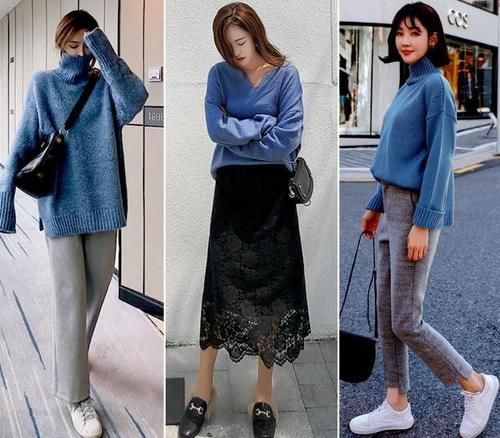 肤色 毛衣的时尚穿搭,让你提升穿衣质感和气质,你还差哪款