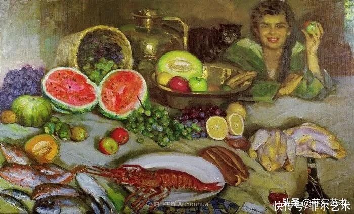 何塞·|西班牙画家何塞·克鲁斯·埃雷拉女性人物油画作品欣赏