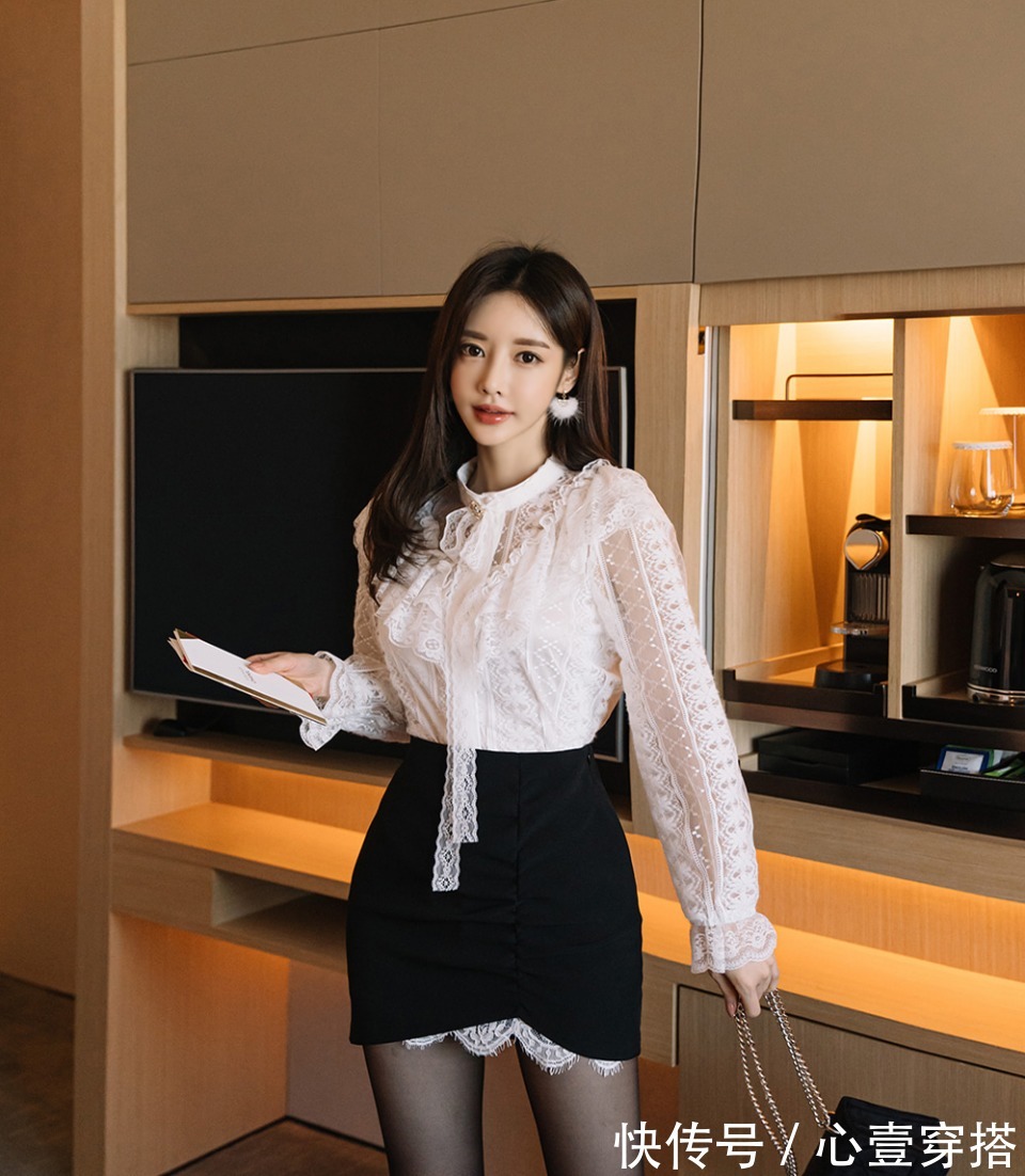 女神|女神孙允珠高清时尚搭配:樱落红寒冬幽露绫波层叠裙