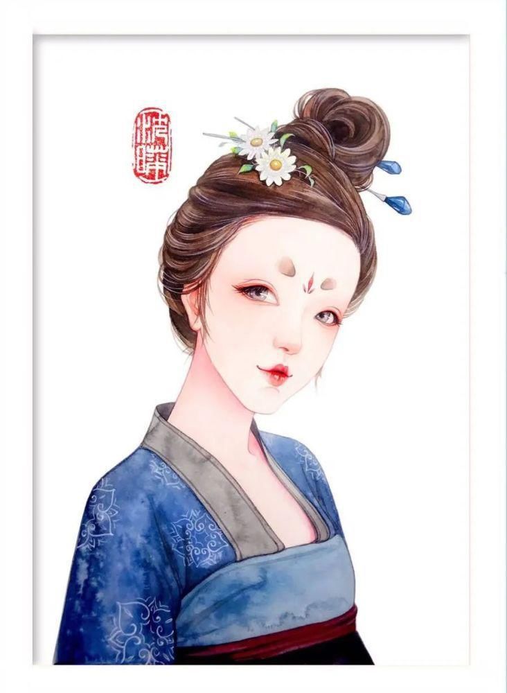  沈晔|她画出古风梦幻的水彩人物，融化了10万粉丝的心，这样的人也太温柔了！