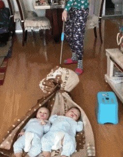 |搞笑GIF段子:这下好了姑娘回去有理由解释了