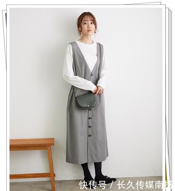 显得|时髦的“背心裙”你有吗?秋冬可以这样搭配,显得更时尚更优雅