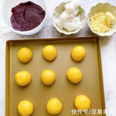 教程|百吃不腻的「缤纷下午茶」 虎皮饽饽-紫薯仙豆糕教程