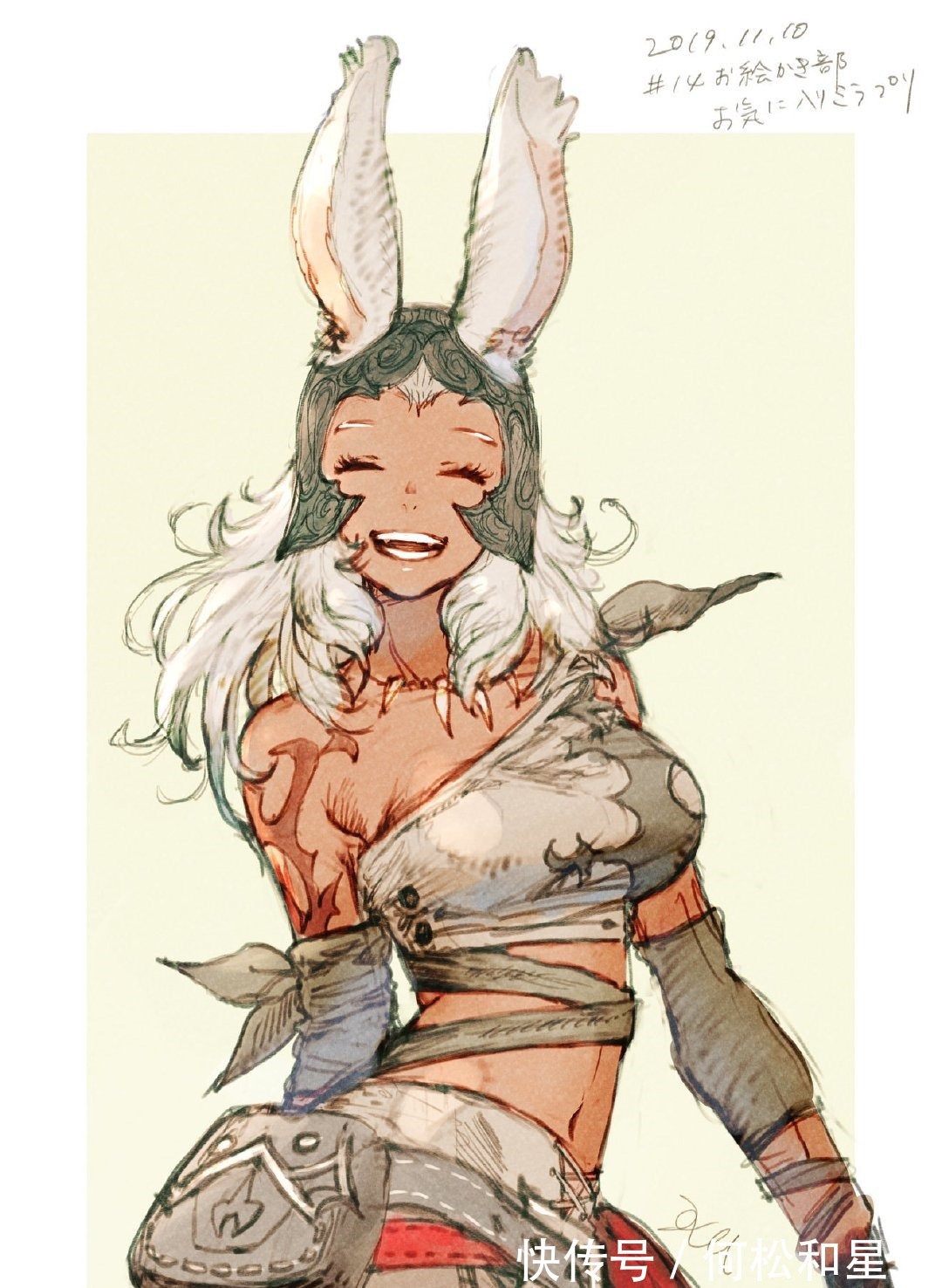 最终幻想|游戏动漫同人插画集,温暖的调色,笔下的兽耳娘也都各有风情