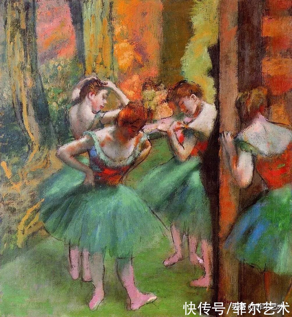 安格尔$法国艺术大师埃德加·德加舞女125幅油画作品,美翻了