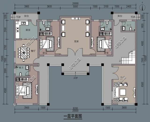 占地尺寸|农村建房没有堂屋，那还怎么住人8套带堂屋户型30万就能盖