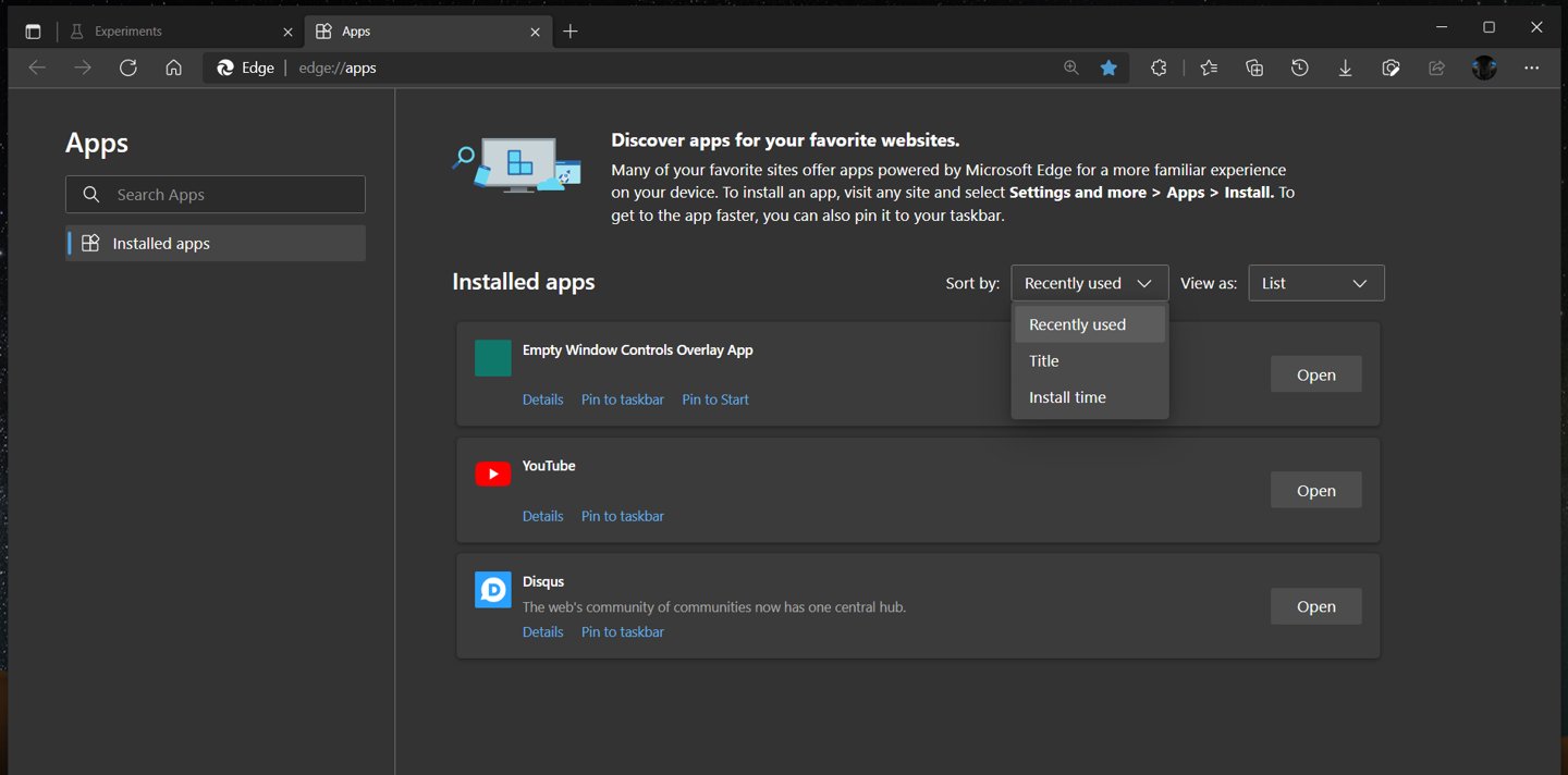 mspoweruser|微软 Edge Canary 浏览器 PWA App 页面升级：刷新体验