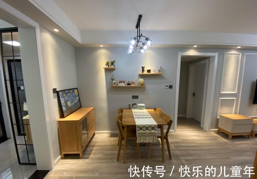 客餐厅|年轻人都喜欢这样的装修,效果很漂亮,电视墙简约又大气,晒晒!