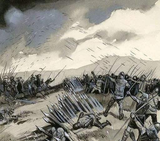 压制|克雷西战役英军阵亡200斩杀15000法军,英国长弓兵如何压制对手