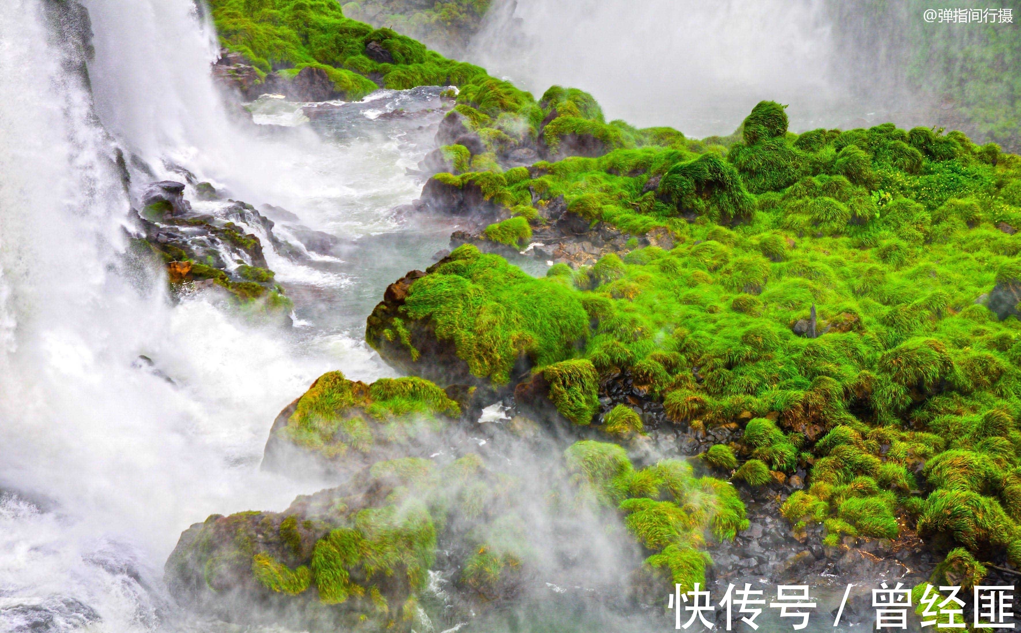 春光乍泄|世界上最宽的瀑布，宽度超4千米，每小时能灌满1.8万个标准泳池