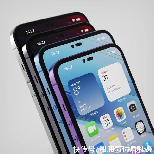 iPhone14|iPhone14系列概念图:感叹号挖孔、圆形音量键