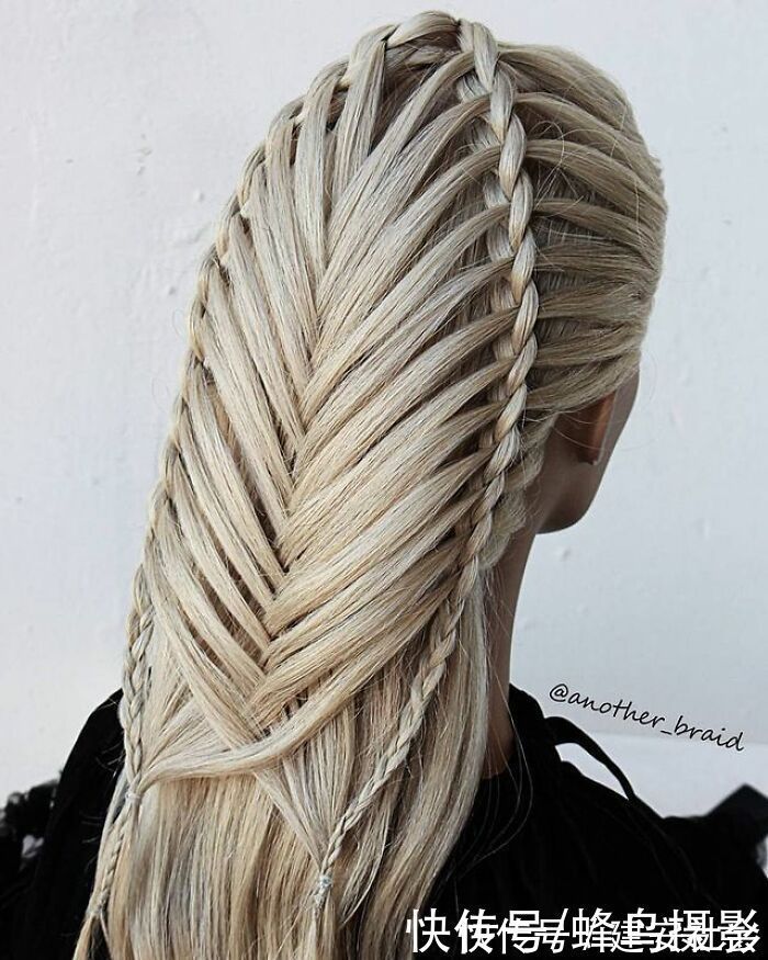 发型 65张编发照片,这哪是编头发分明是画画,图3这发型一次要半天