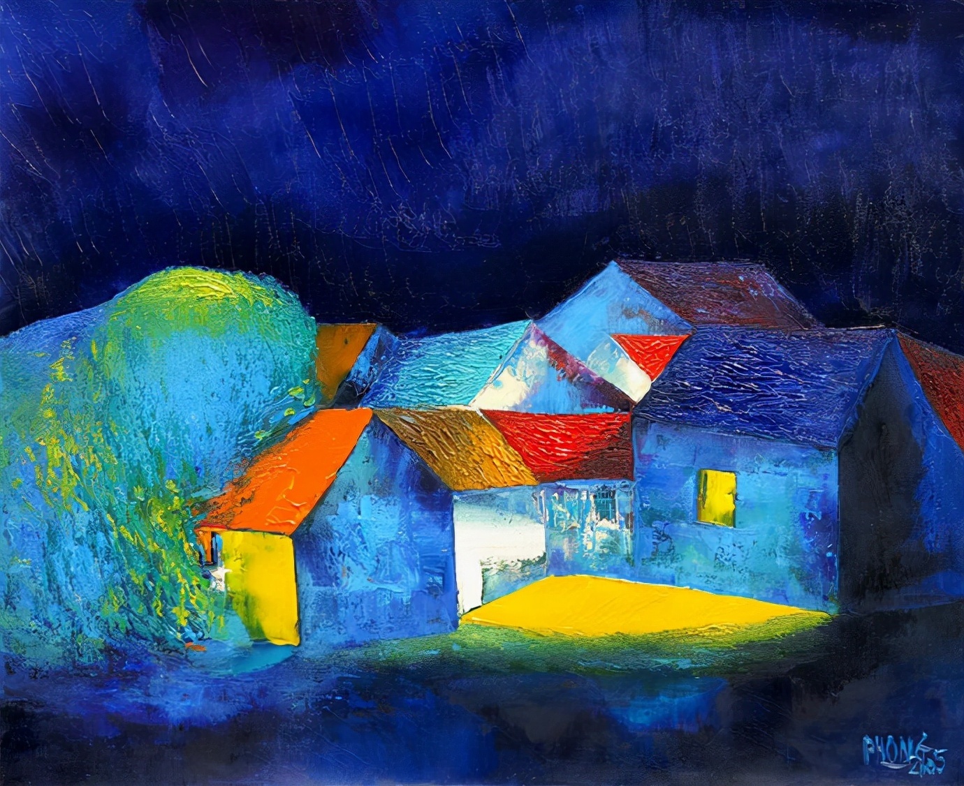 美术学院@越南画家Dao Hai Phong色彩艳丽的绘画作品