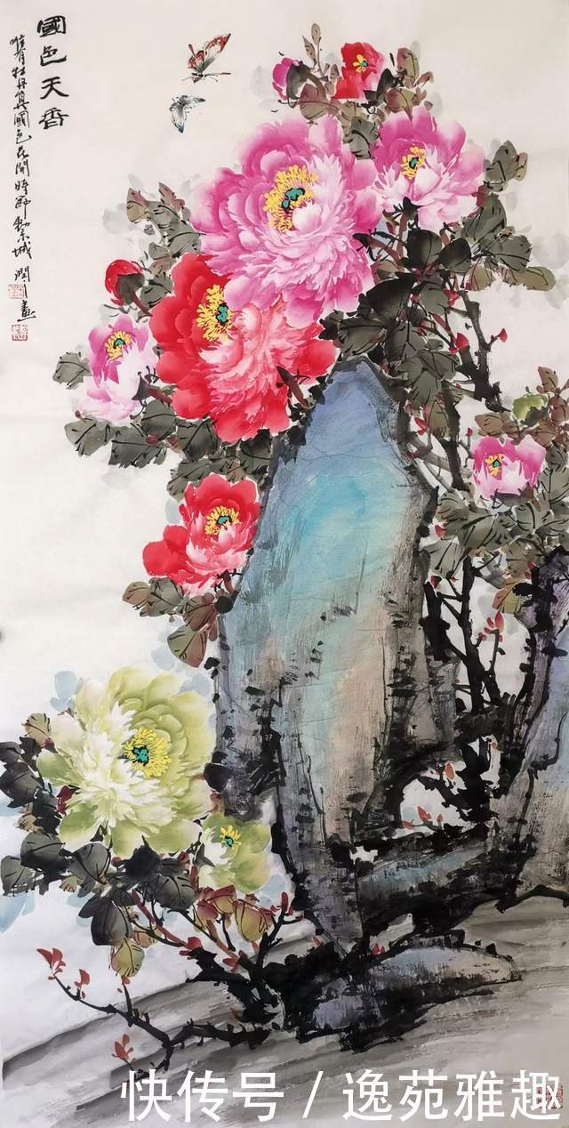【画作欣赏】心中牡丹开,处处是暖阳,画家王润之作品欣赏
