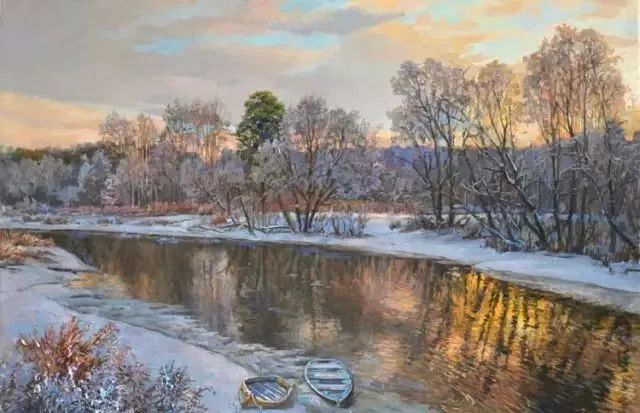 绘画|俄罗斯 爱德华·巴诺夫 ?的风景油画,好美