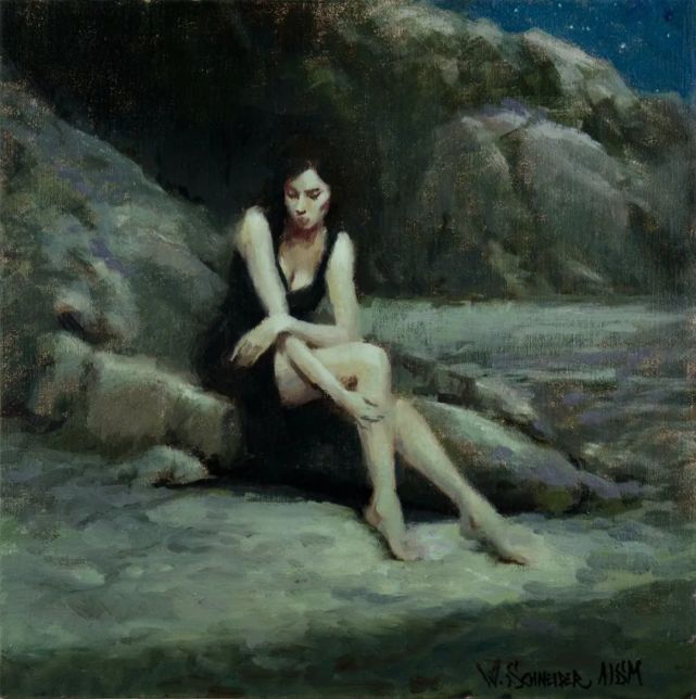 施耐德$在绘画的道路上,他认为自己永远是一个学生