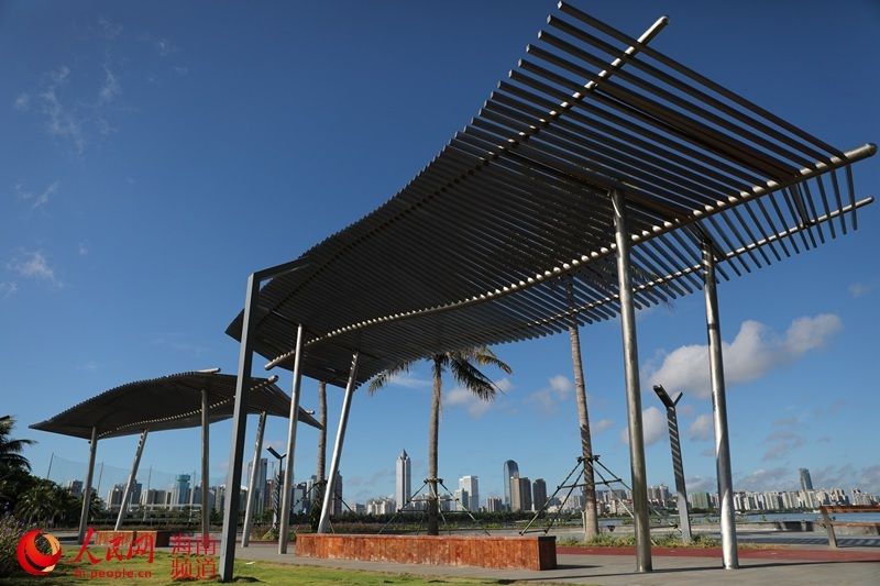 镂空|海口湾“镂空廊亭”被指“不便民” 海旅集团:将整改