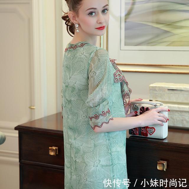 水溶|时尚OL连衣裙,白富美穿出来