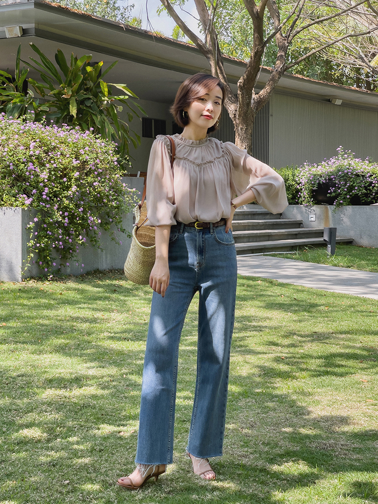 小个子|155-165小个子女生看过来,学这位博主这样搭配,提高腰线显身材