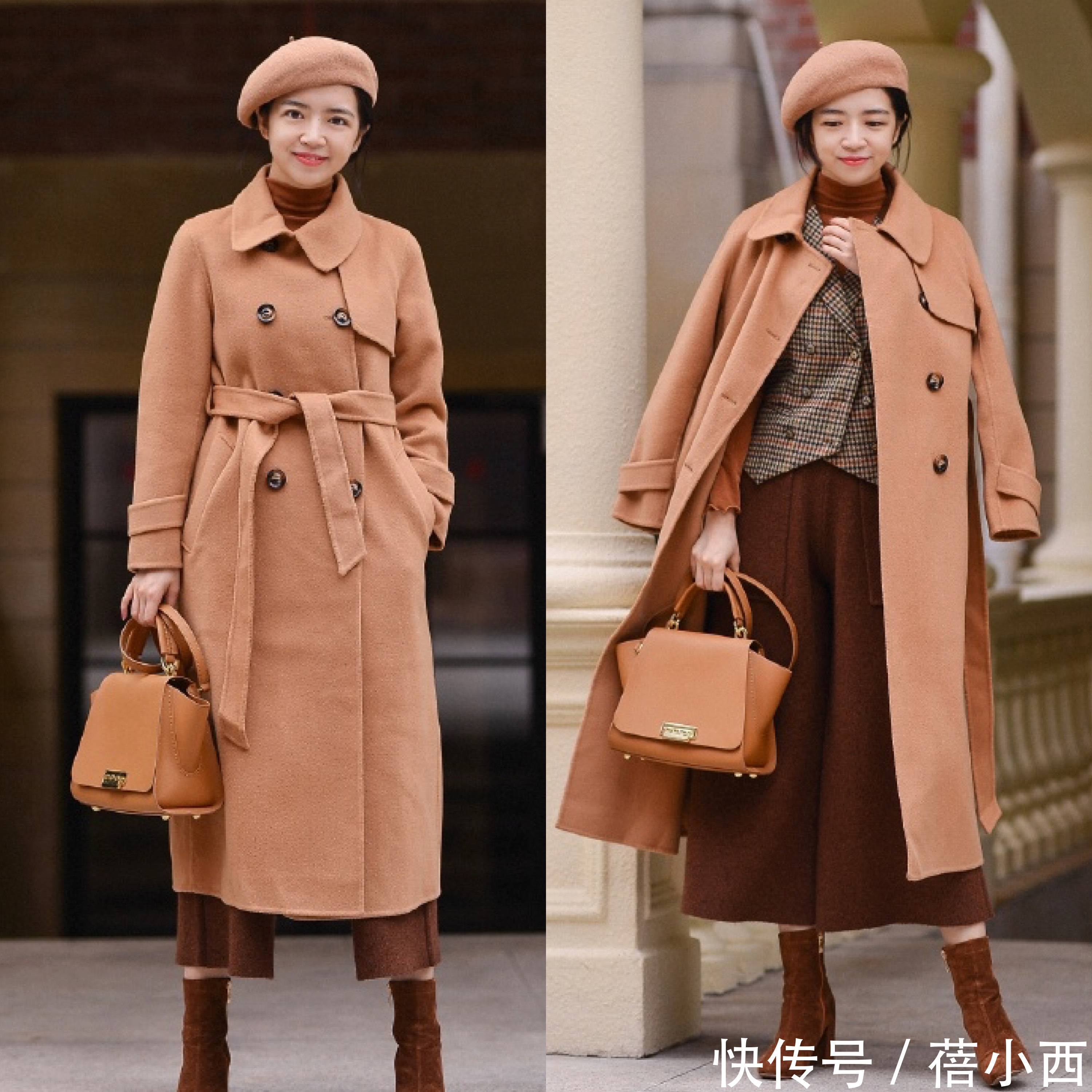 冬季|冬季穿大衣想要好看,不一定配半身裙,搭这3条长裤更高级上档次