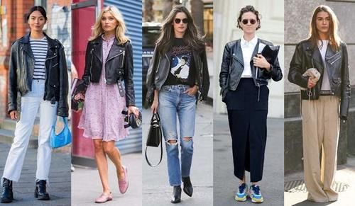 机车夹克不仅可盐，还能穿出女人味，5种搭配思路让你美出高度