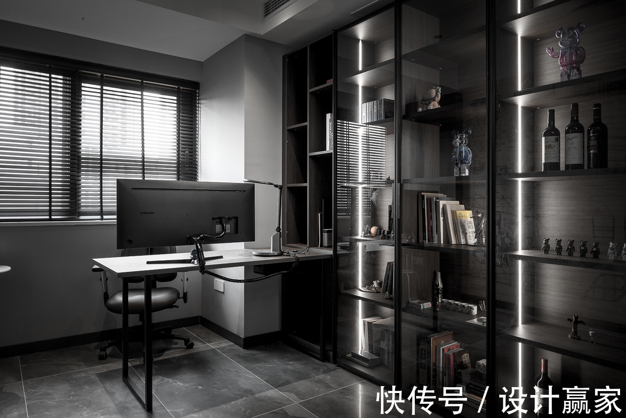 黑白灰|120㎡现代三居,经典时尚黑白灰,优雅中透出质感