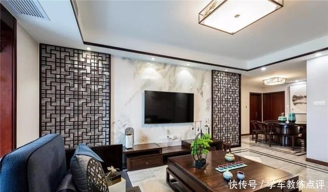 现代|新中式客厅电视墙，儒雅端庄，华丽大方！新中式客厅电视墙，儒雅端庄，华丽大方！