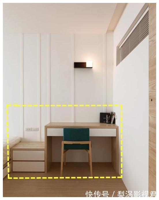 延伸|悄悄把床头柜延伸1米后,不知道有多爽,节省空间还省买书桌的钱