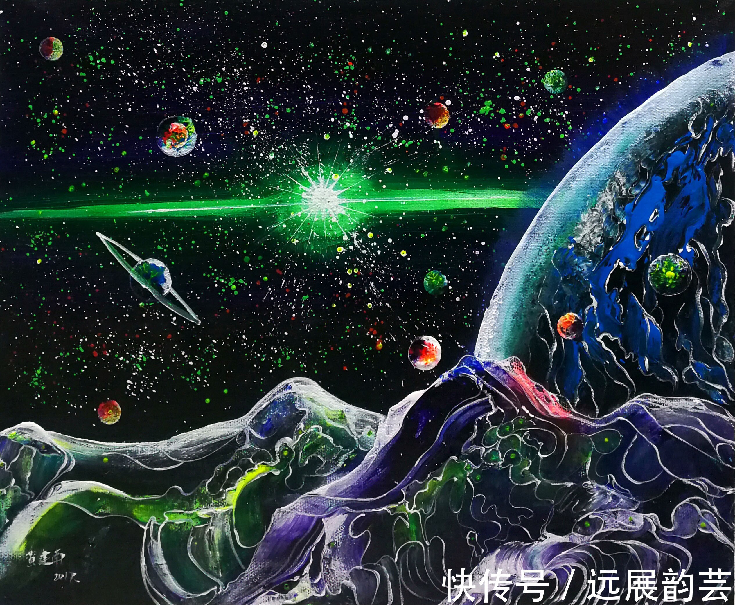 画作|黄建南画作:近看回味无穷,远看惊天动地